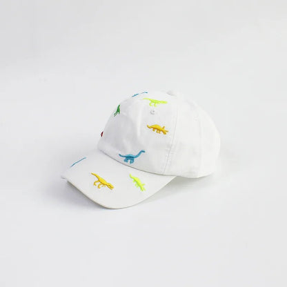 Casquette dinosaure blanc