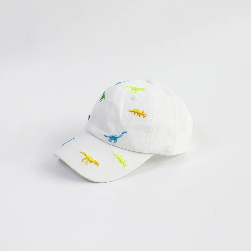 Cartoon Dinosaur Embroidery Baby Cap Summer Kids Baseball Cap Outdoor Adjustable Infant Boy Girls Sun Hats