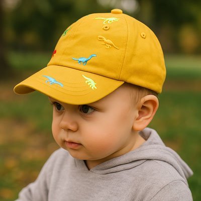 Casquette bebe jaune