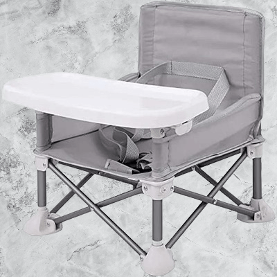 Chaise Pliante - BabyBoosterSeat™ - Gris - Bébé Voyage ALM